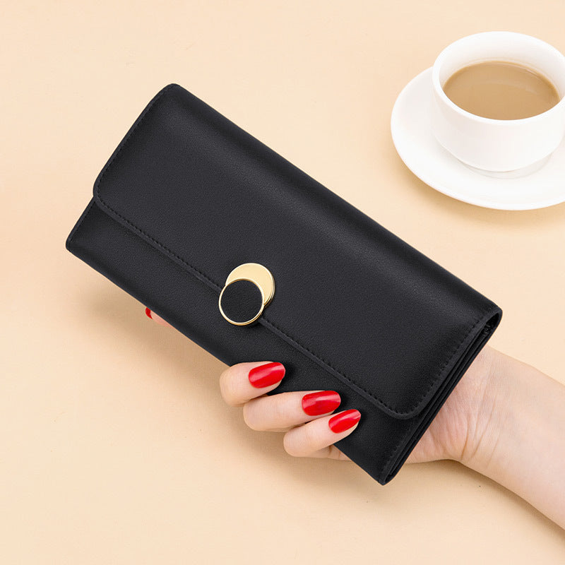 Women's wallets Genuine leather long wallets Large capacity clutch bags Trends Retro wallets that go with anything Elegant