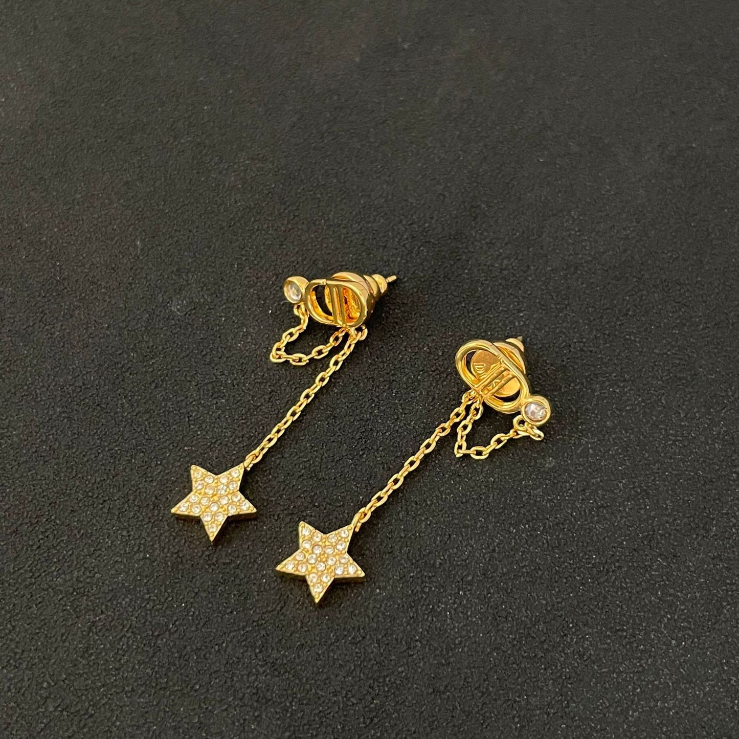 Earrings Hoshigata Pendant Cubic Chassis Long Earrings 