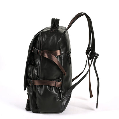 Men's backpack cowhide genuine leather retro casual business travel bag for men computer bag 