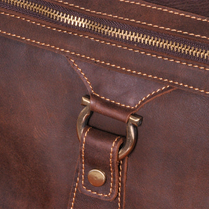 Men's Briefcase Crossbody Bag Cowhide Genuine Leather Retro Men's Shoulder Bag Handbag 