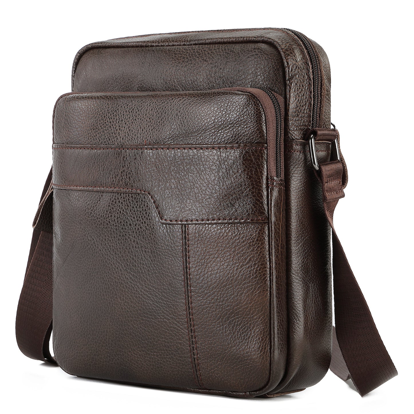 Men's Shoulder Bag Genuine Cowhide Business Briefcase Retro Fashion Men Crossbody Bag