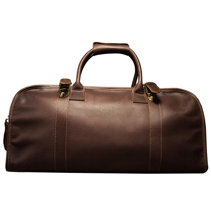 Men's travel bag Genuine cowhide leather large capacity handbag Men's crossbody shoulder bag Luggage bag 