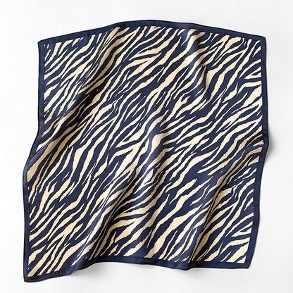 Silk scarf striped pattern small scarf fashion elegant ornament neckerchief