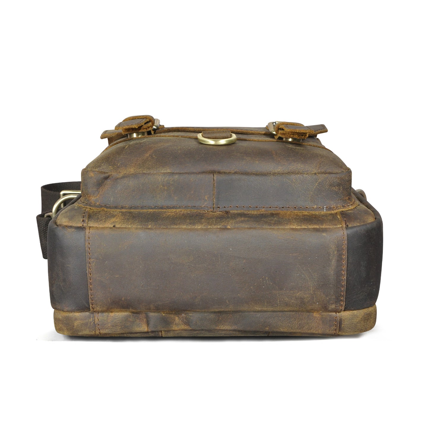 Men's Shoulder Bag Genuine Cowhide Leather Retro Travel Outdoor Men's Crossbody Bag