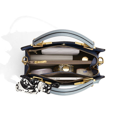Ladies' handbag genuine leather luxury crossbody bag cowhide simple elegant temperament handbag.bag