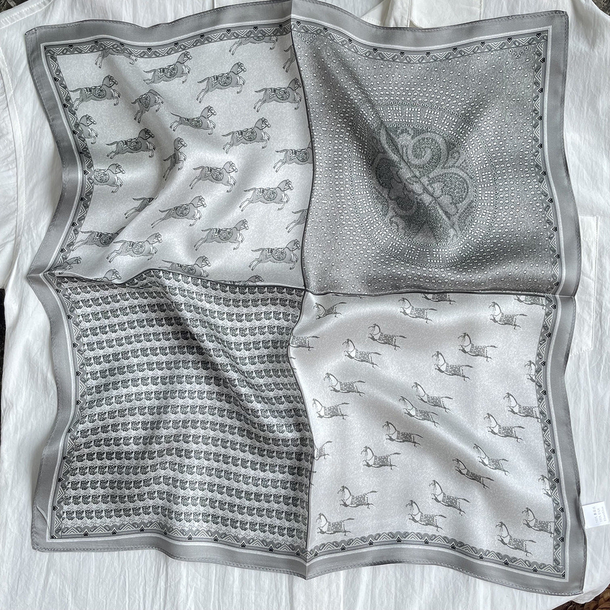 Silk scarf high quality fashion sunscreen scarf elegant temperament scarf