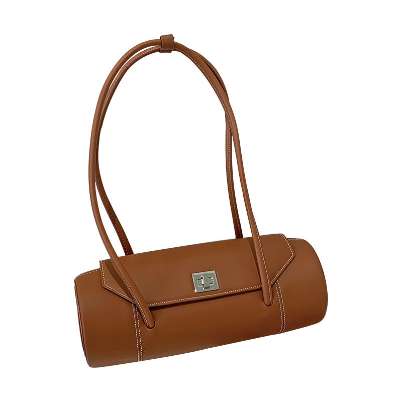 Genuine leather baguette bag luxury armpit bag handbag trend fashionable shoulder bag women