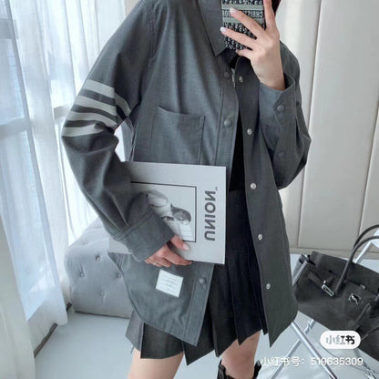 TBファッション長袖 シャツ  カジュアル   おしゃれ上着 SY0780