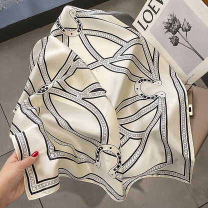 Scarf line fashionable temperament silk scarf thin ladies muffler