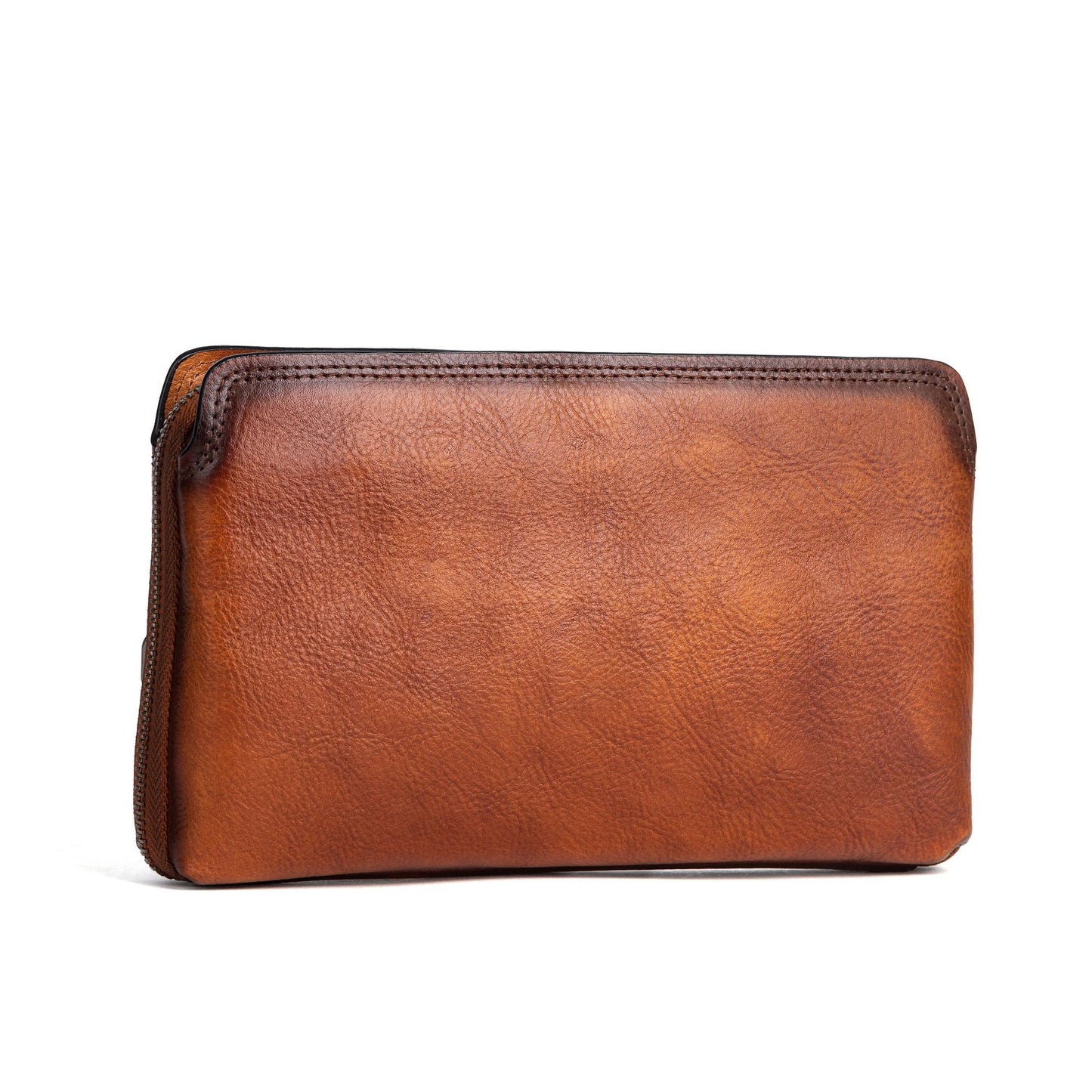 Men's Clutch Bag Genuine Cowhide Leather Practical Retro Casual Men Bag 