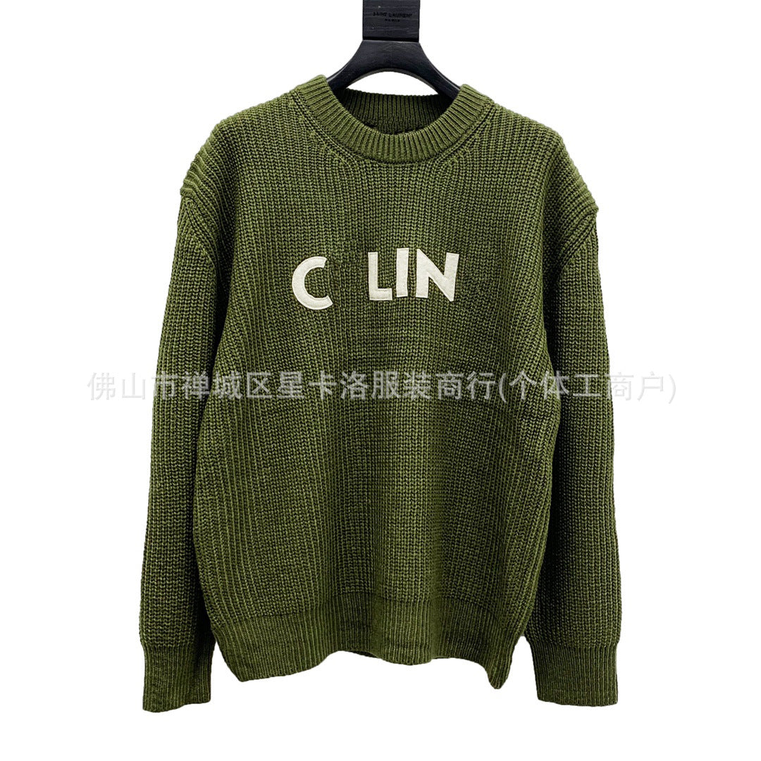 CLファッション長袖ニットセーター おしゃれクールカジュアル 上着 SY1125