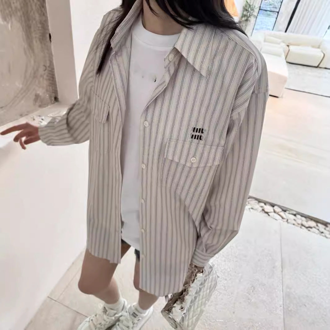 MIUMIU長袖 シャツ  カジュアル   おしゃれ上着 SY0772