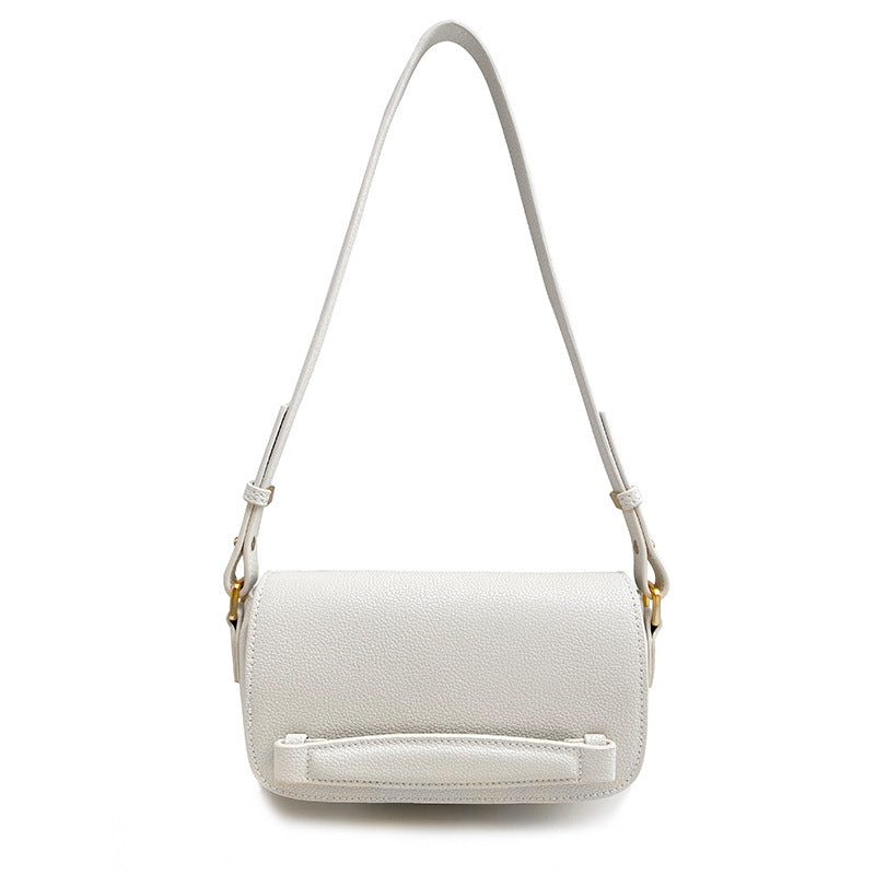 Women's bag Genuine leather armpit bag Luxury crossbody bag Cowhide square bag Single Shoulder bag that goes with anything.Pochette