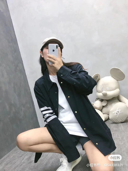 TBファッション長袖 シャツ  カジュアル   おしゃれ上着 SY0780