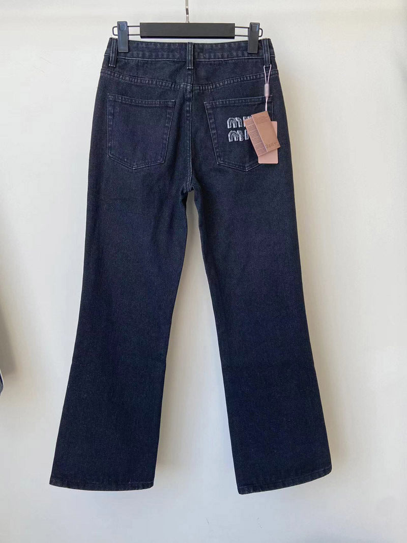 MIUMIUファッションカジュアル  おしゃれズボン ジーパン九分ズボン KZ0165