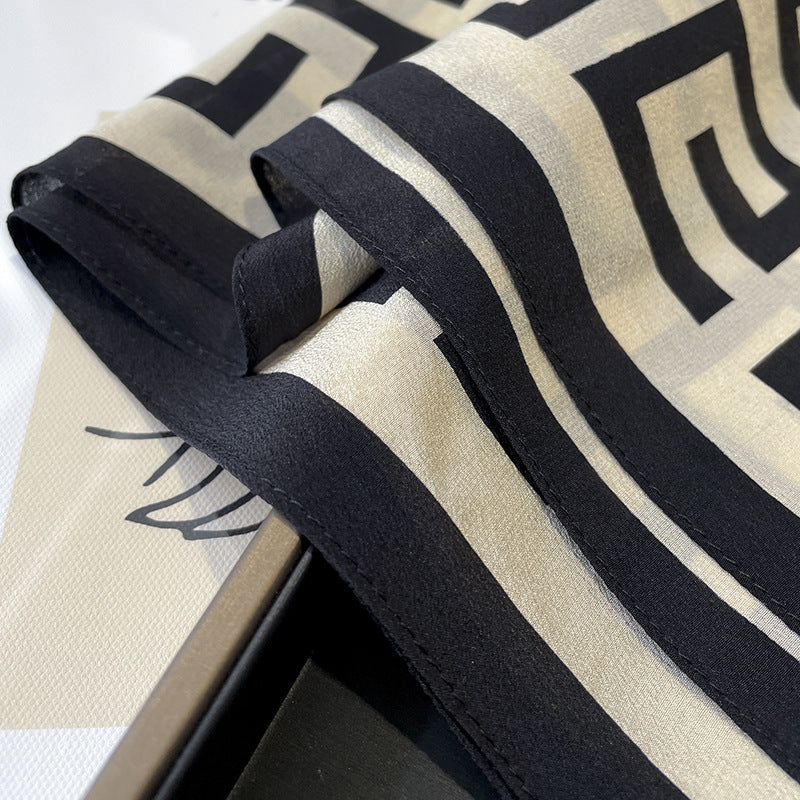 Silk scarf pattern mother pattern fashion elegant temperament silk scarf and neckerchief