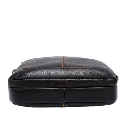 Men's Shoulder Bag Genuine Cowhide Business Briefcase Retro Fashion Men Crossbody Bag