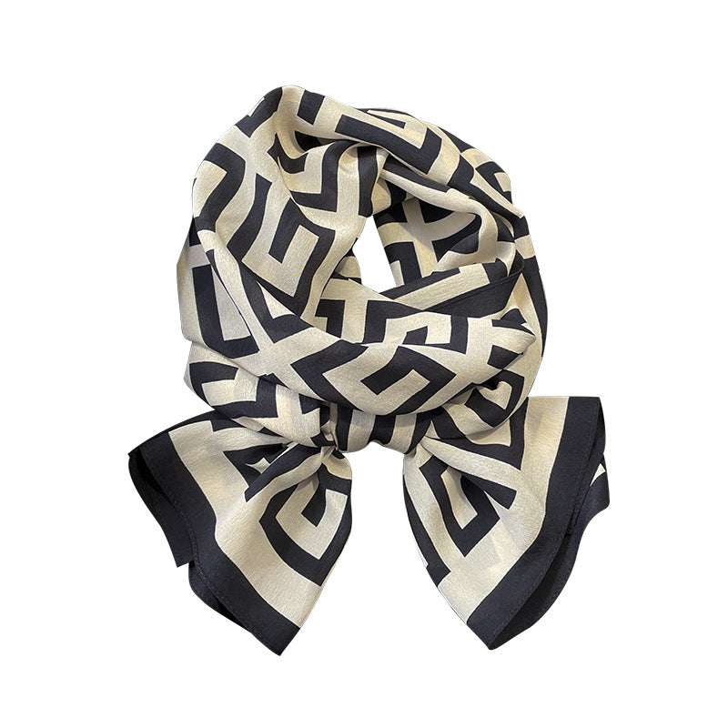 Silk scarf pattern mother pattern fashion elegant temperament silk scarf and neckerchief