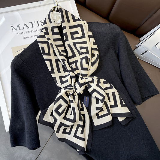 Silk scarf pattern mother pattern fashion elegant temperament silk scarf and neckerchief