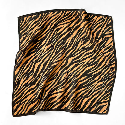 Silk scarf striped pattern small scarf fashion elegant ornament neckerchief