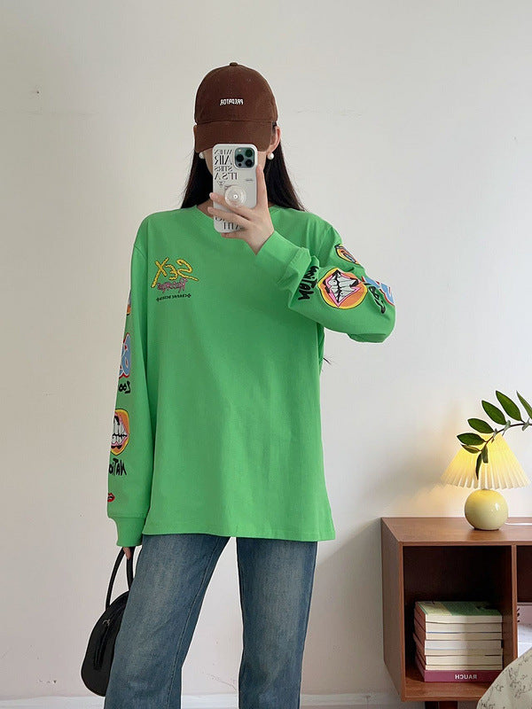 ファッション長袖tシャツ おしゃれクールカジュアル 上着  SY1009