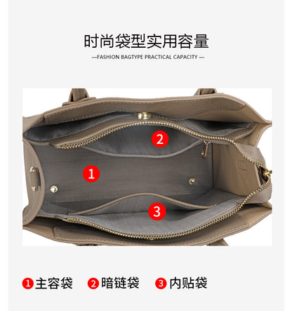 Women's bag handbag genuine leather luxury bag fashion cowhide commuting crossbody bag temperament handbag.bag 