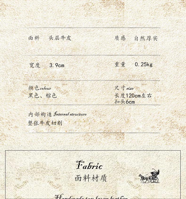Men's Belt Handmade Genuine Cowhide Leather Needle Buckle Casual Vintage Simple Men's Belt 