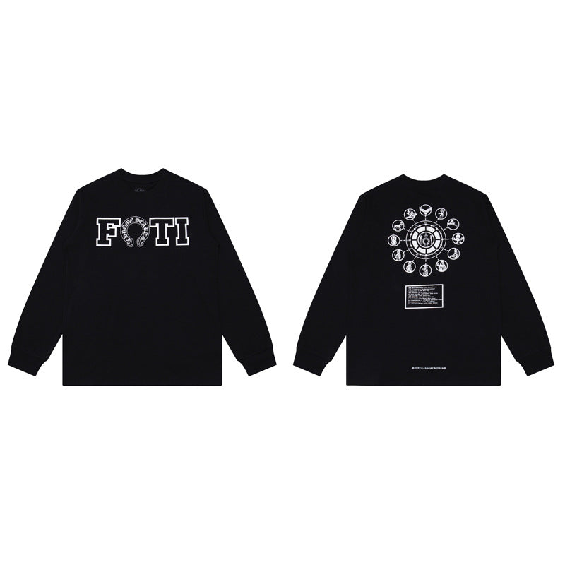 ファッション長袖Tシャツ おしゃれクールカジュアル 上着 SY1336