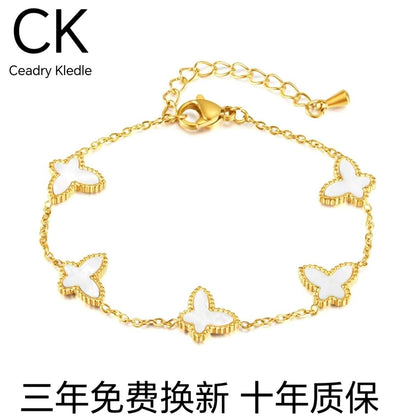 Ceadry kledle 蝶のブレスレットins風ファッション色落ちしない女性ブレスレットプレゼント