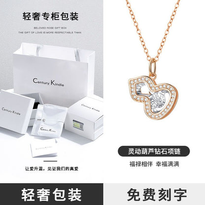 Ceadry kledle 18k金ダイヤネックレス女性新型デザイン感鎖骨チェーン高級感ギフト