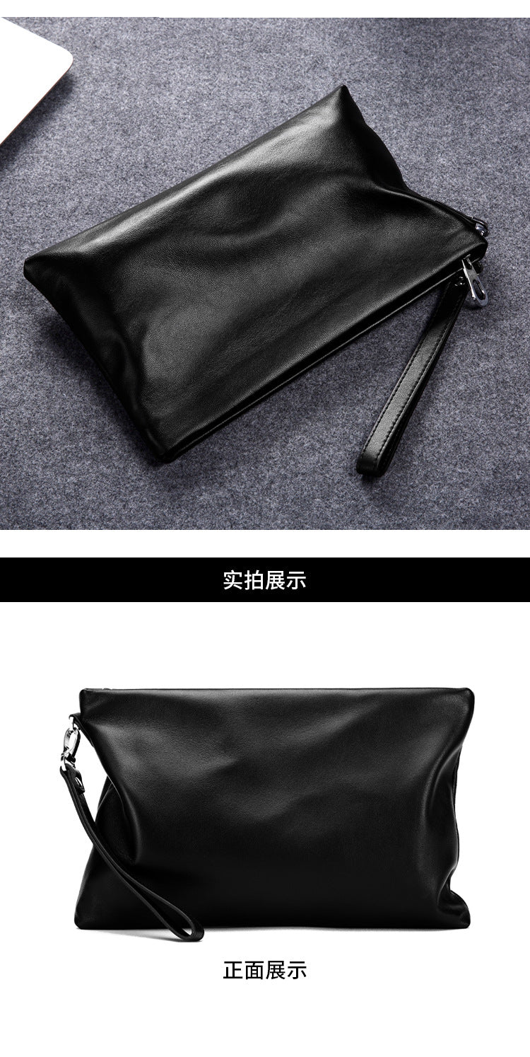 Men's handbag Genuine leather cowhide large capacity high quality men's bag 