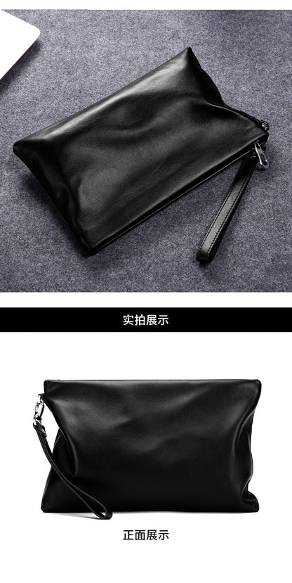 Men's handbag Genuine leather cowhide large capacity high quality men's bag 
