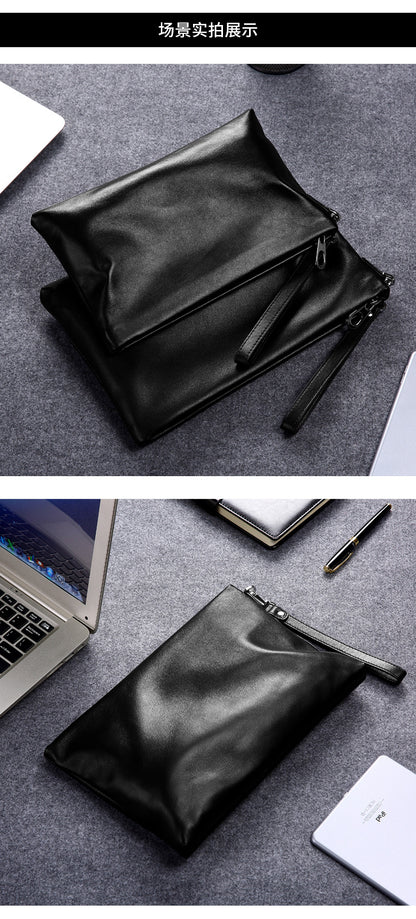 Men's handbag Genuine leather cowhide large capacity high quality men's bag 