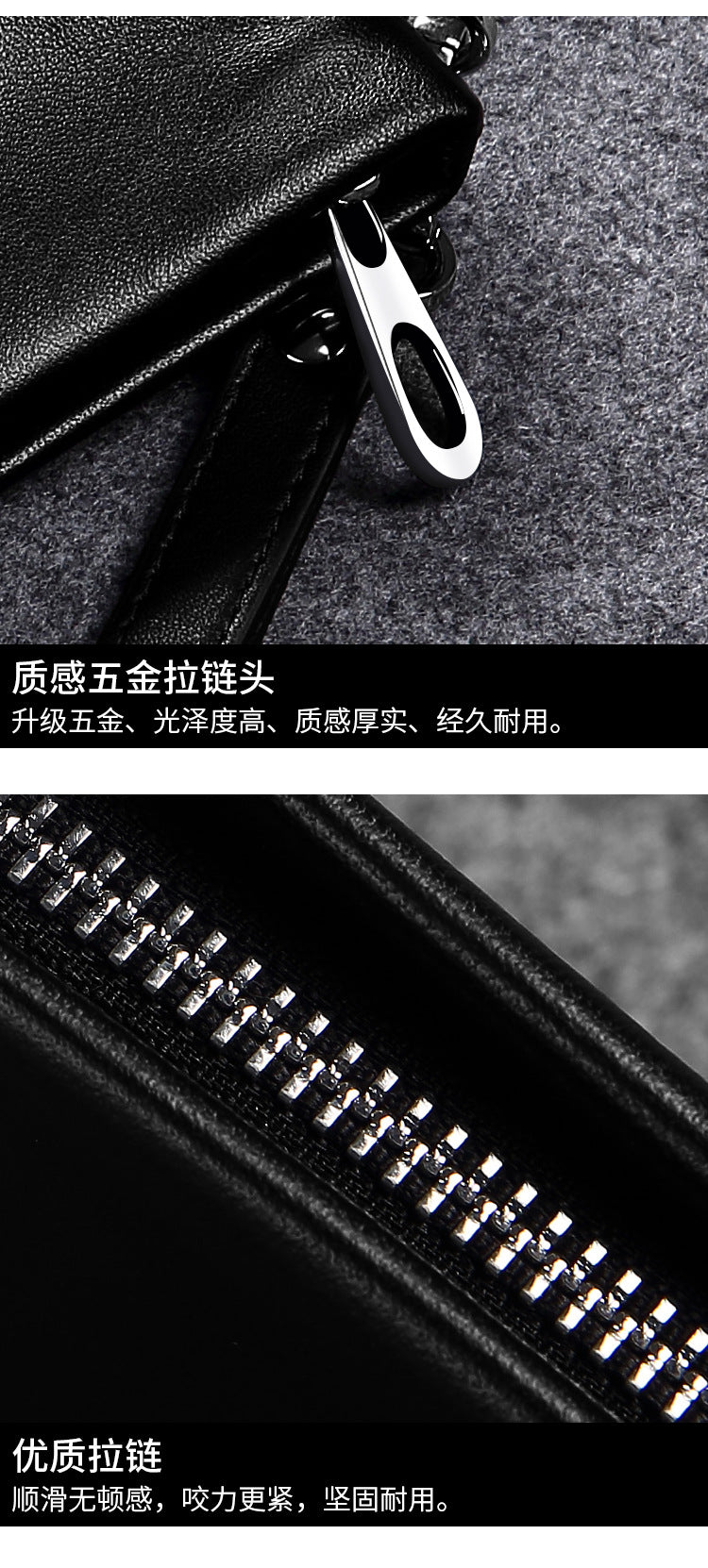 Men's handbag Genuine leather cowhide large capacity high quality men's bag 