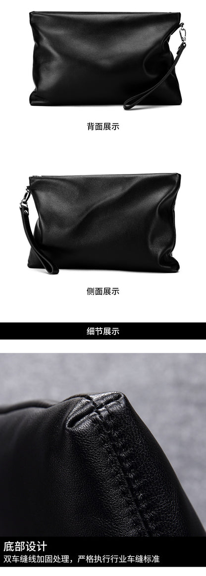 Men's handbag Genuine leather cowhide large capacity high quality men's bag 