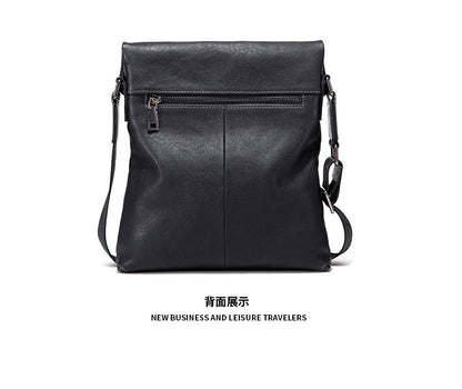 Men's shoulder bag, genuine cowhide leather, multi-functional, casual, large capacity, fashion, crossbody bag 