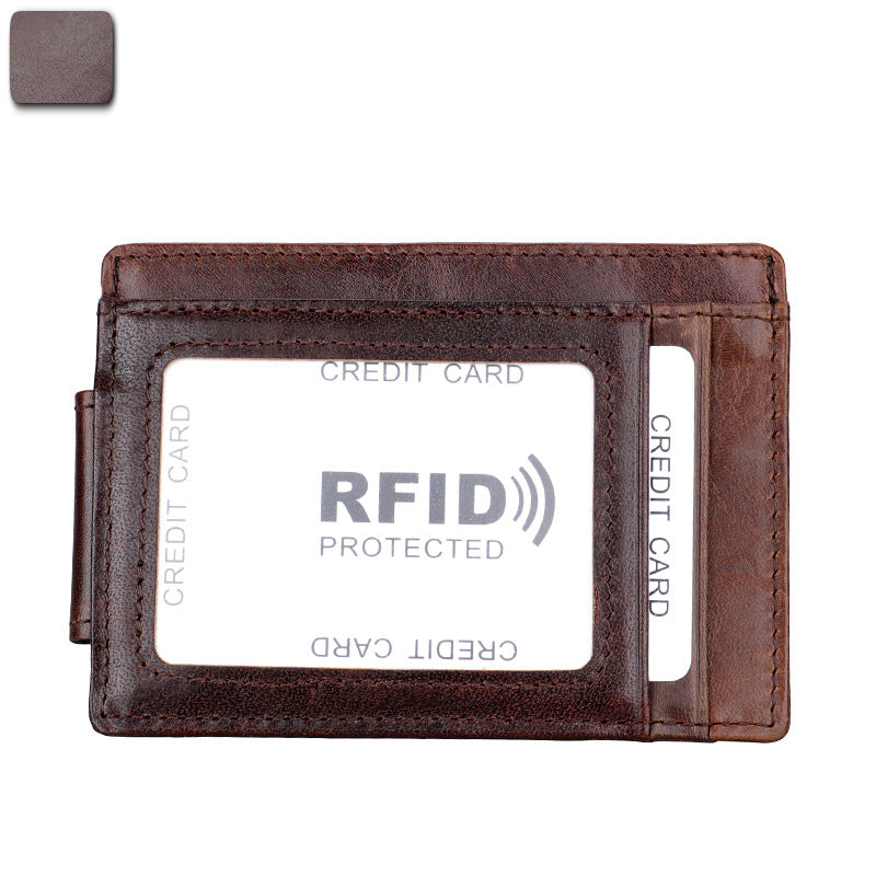 men's wallet rfid card bag retro men's wallet 