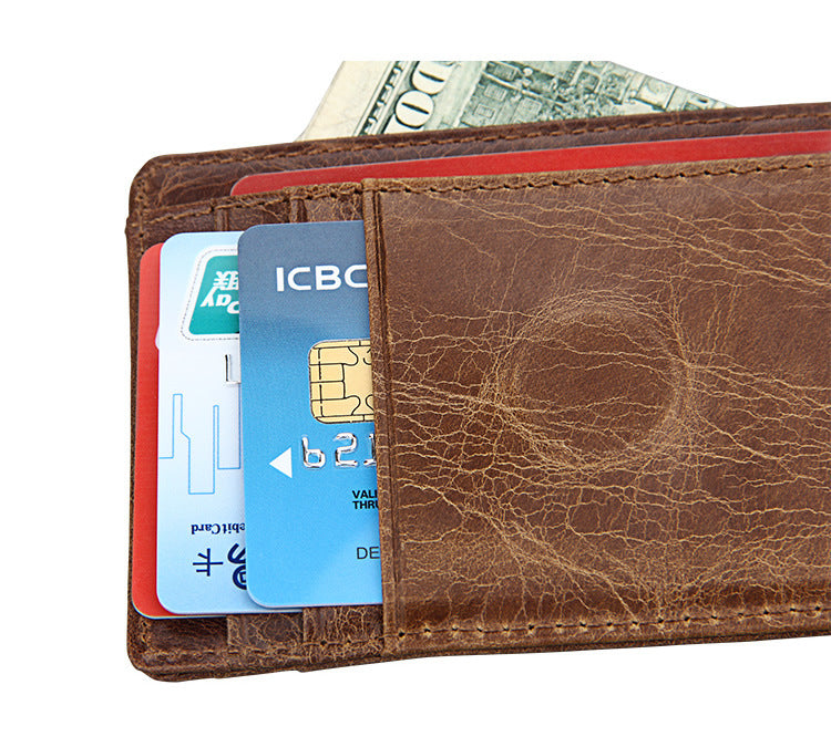 men's wallet rfid card bag retro men's wallet 