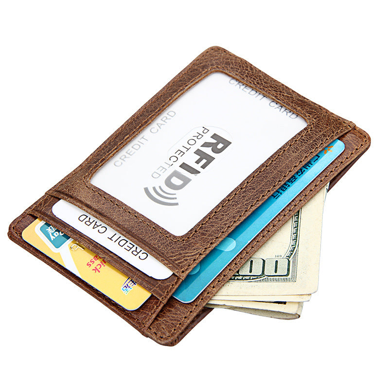men's wallet rfid card bag retro men's wallet 