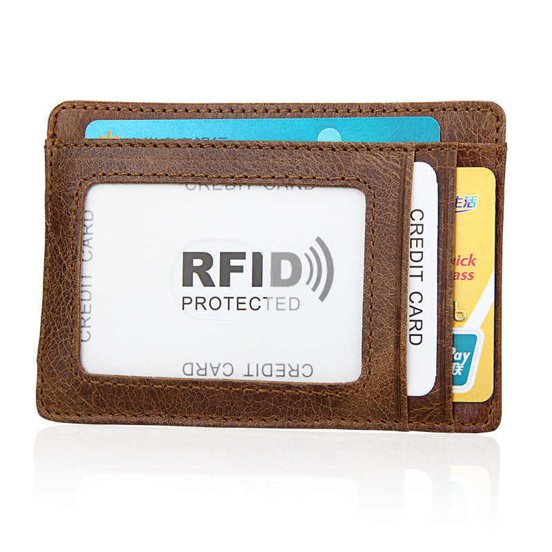 men's wallet rfid card bag retro men's wallet 