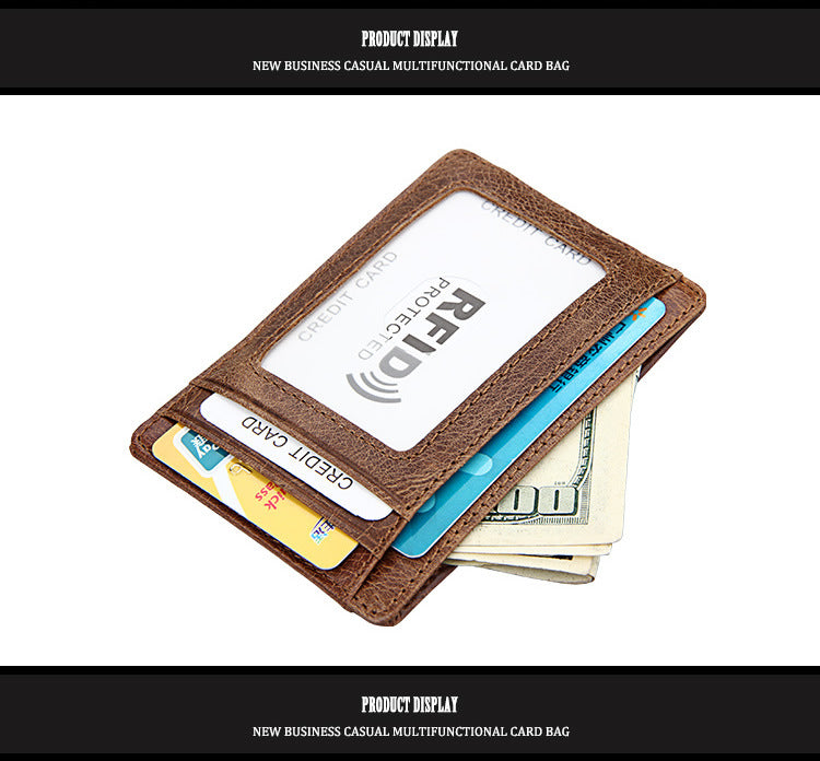 men's wallet rfid card bag retro men's wallet 
