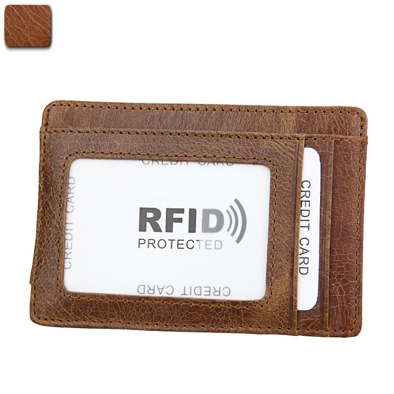 men's wallet rfid card bag retro men's wallet 