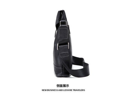 Men's shoulder bag, genuine cowhide leather, multi-functional, casual, large capacity, fashion, crossbody bag 