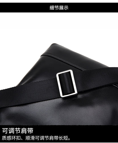 Men's shoulder bag, multi-functional, practical, genuine cowhide leather, business crossbody bag 