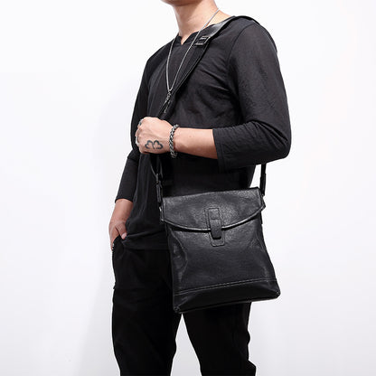 Men's shoulder bag, genuine cowhide leather, multi-functional, casual, large capacity, fashion, crossbody bag 