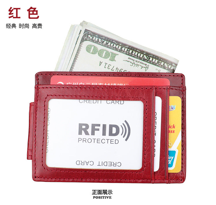 men's wallet rfid card bag retro men's wallet 