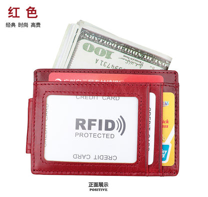 men's wallet rfid card bag retro men's wallet 