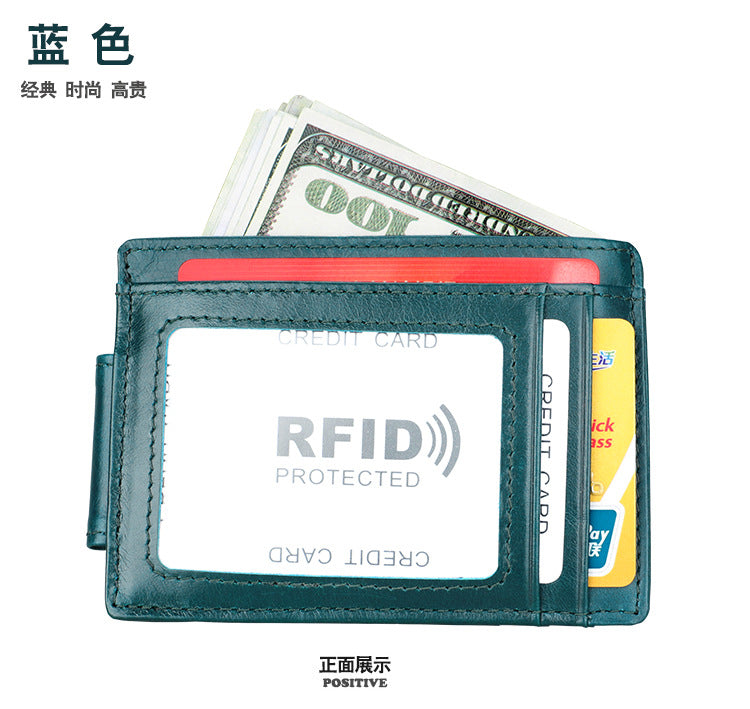 men's wallet rfid card bag retro men's wallet 