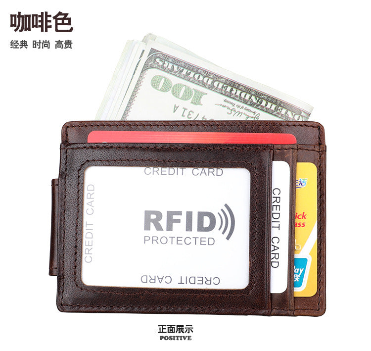 men's wallet rfid card bag retro men's wallet 
