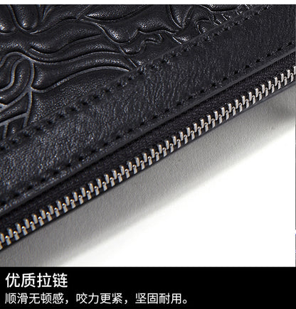 Men's Handbag Cow Leather Large Capacity Business Casual Fashion Men's Bag 